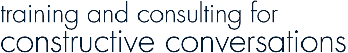 training and consulting for constructive conversations